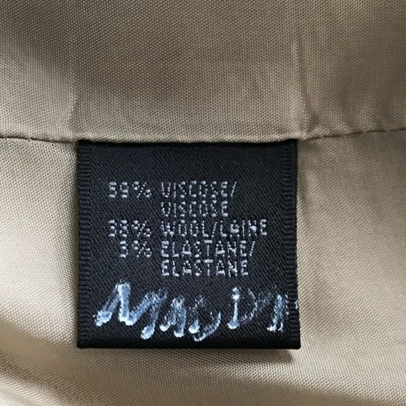 Lafayette 148 New York Tan Stripe Wool Blazer Single Button Office Vintage Luxe - Picture 3 of 12